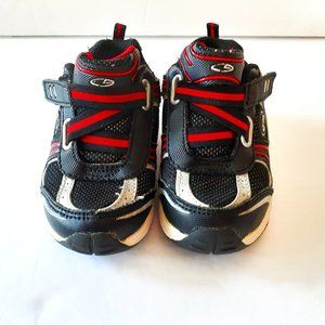 C9 Champion Boys Sneakers Black Red Shoes Toddler Size 6